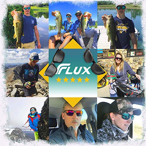 Flux Polarized Sports Sunglasses for Unisex with Adjustable & Anti-Slip Nose Pads & Temple Tips (Verano) - Thumbnail 2