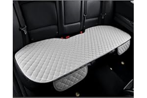 BerSzero Car Seat Covers Gray Universal Car Seat Cushion, Rear Bench Seat Protective Mat pad for Car Truck SUV and Baby Skin-Friendly (Gray-Rear)