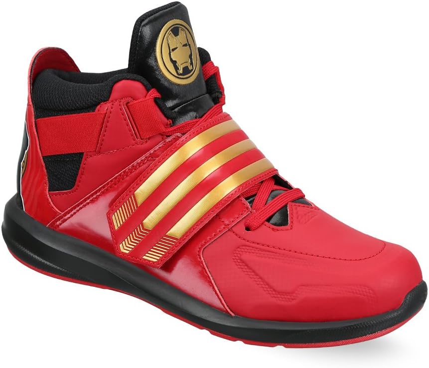 adidas Disney Marvel Avengers Iron Man Junior Chaussures de Sport, AF3993, Power Red/Matte Gold 