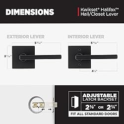 Kwikset Halifax Interior Passage Door Handle, Lever