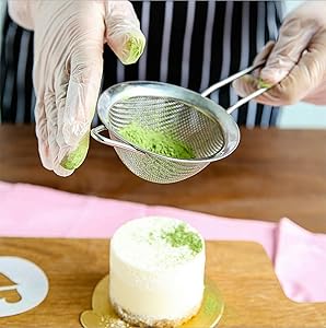 Wellehomi Food Strainer Stainless Steel Fine Mesh Strainer Professional Bar Kitchen Tool Conical Food Strainers 3 inch