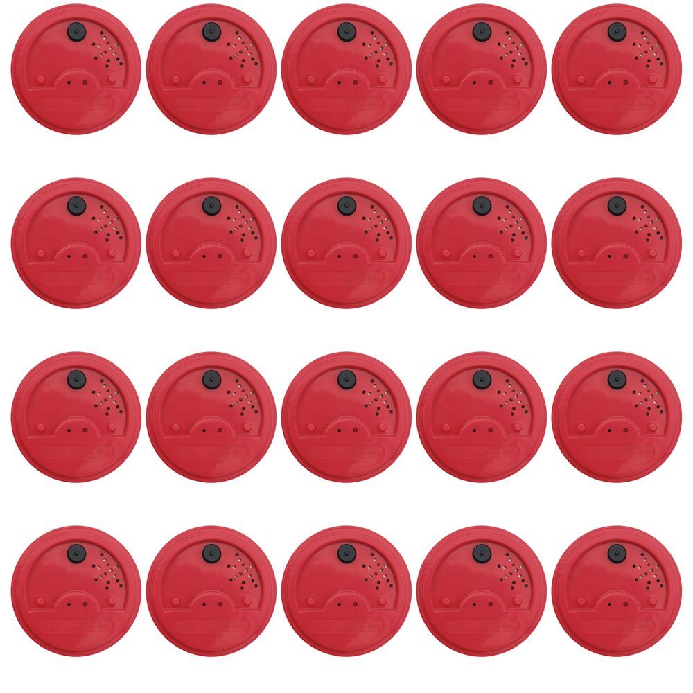 Talking Products, Red Talking Tins Voice Recorder, 40 Seconds Recording, Pack of 20. Ideal for Independent Living and Speaking and Listening Activities