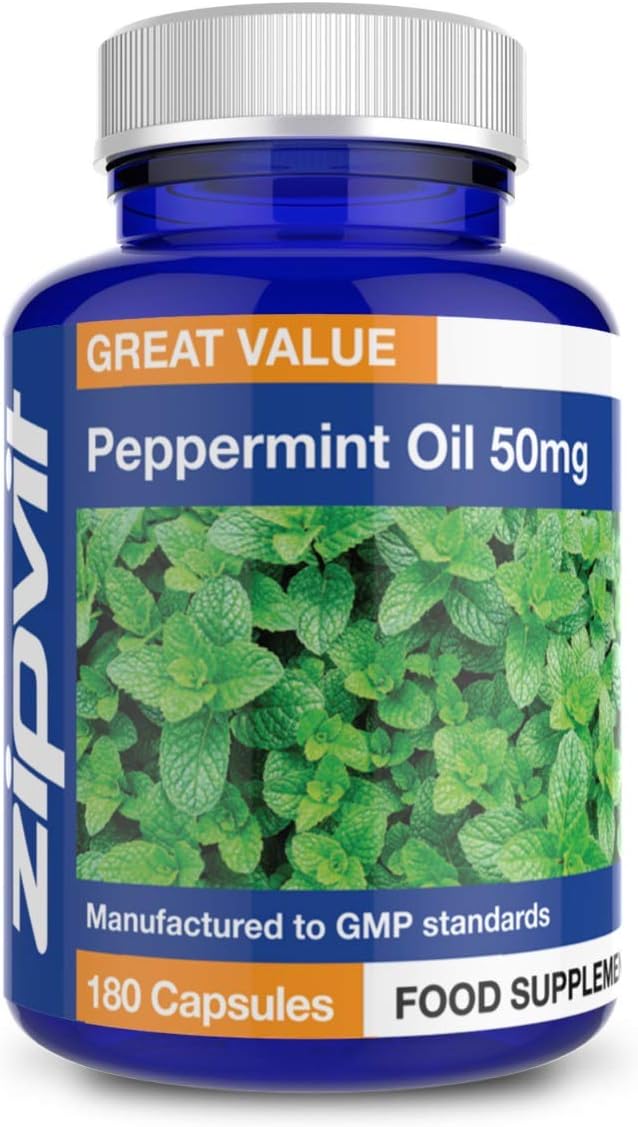 Zipvit Peppermint Oil Capsules 150mg, 180 Peppermint Capsules, 1 count (Pack of 180)