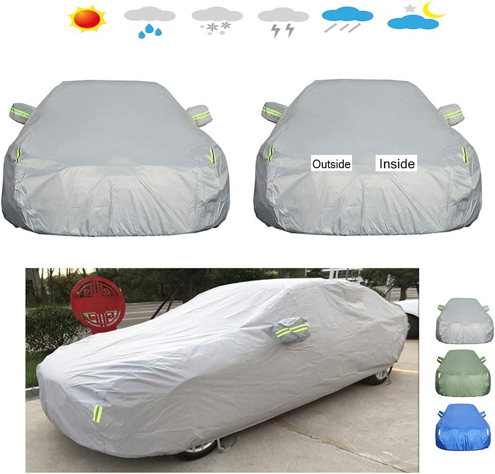 CARCOVERCJH Compatible with Car Cover NISSAN GT-R,Waterproof Snow Protection Sunscreen Car Protection Cover Car Tarpaulin Oxford Cloth Garagefor (Color : C, Size : 2009 R35)