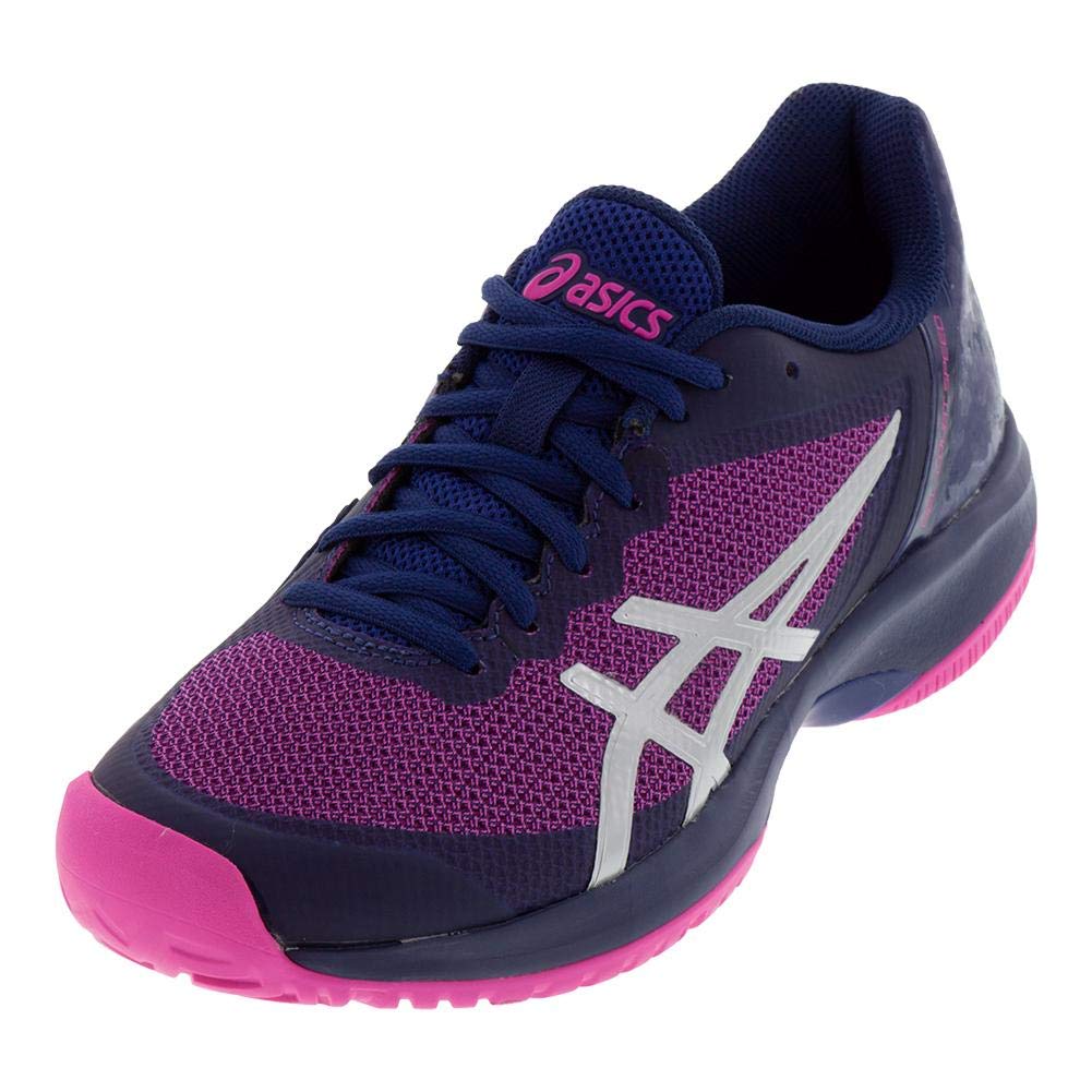 ASICS Gel Court Speed Womens Tennis Shoe Black Pink White