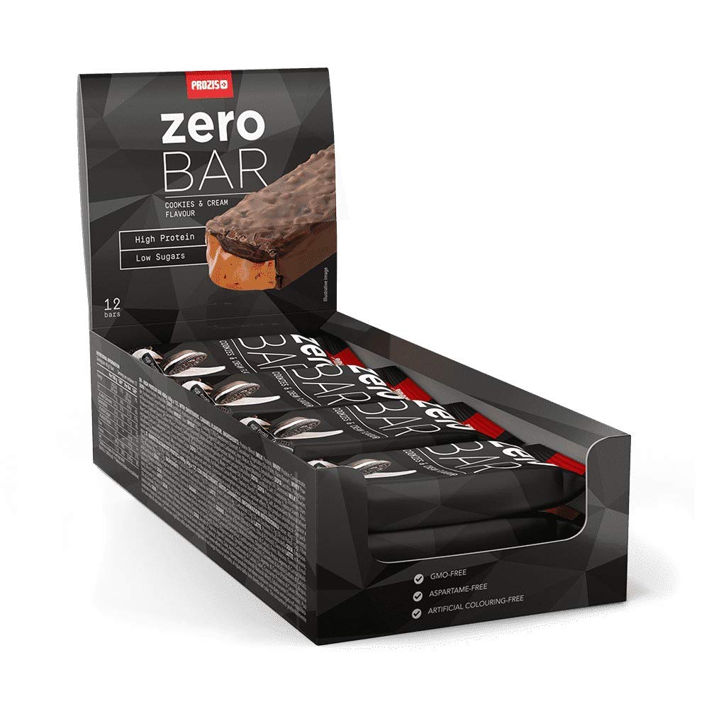 Prozis Zero Bar, Barrita con bajo contenido en azúcares, Galletas y