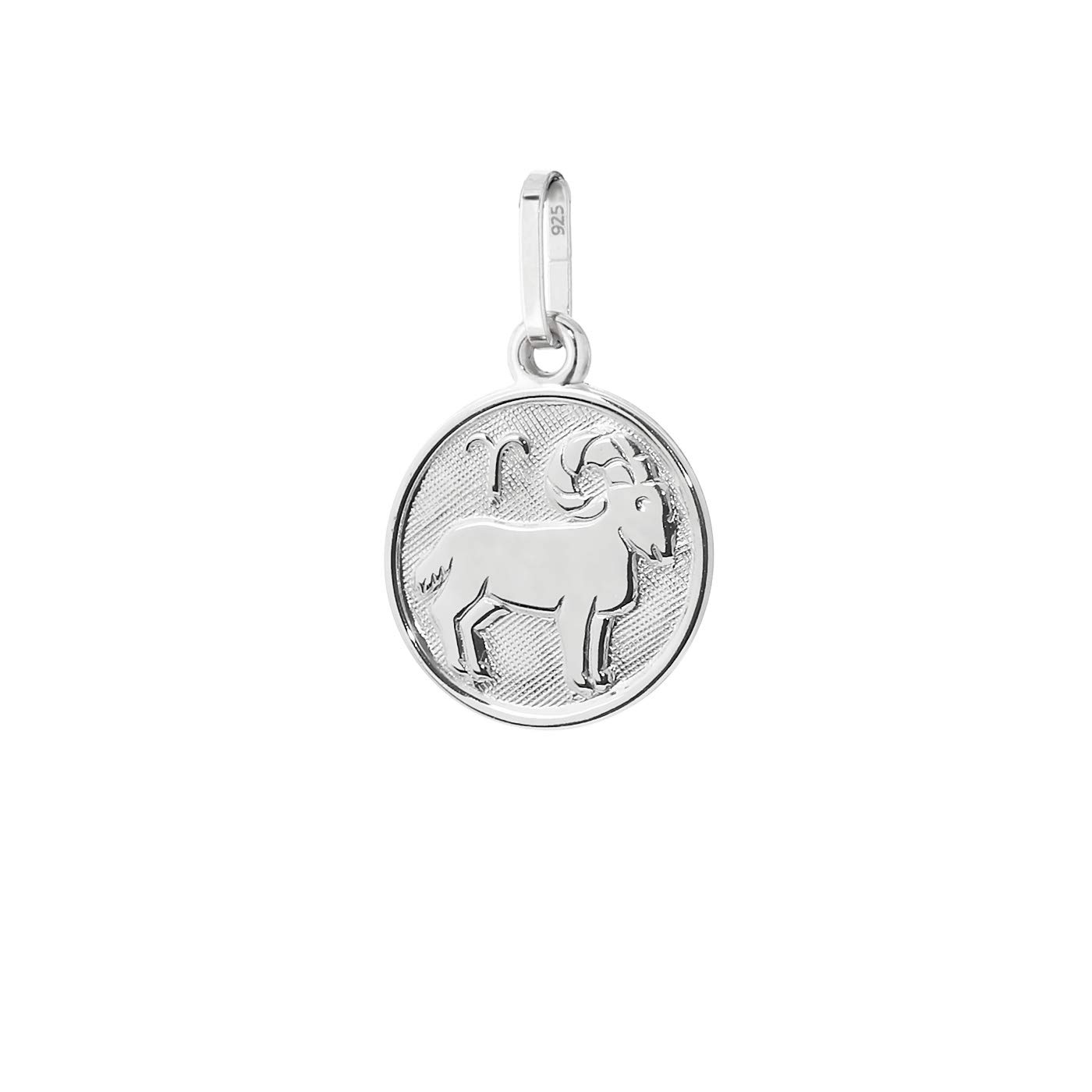 NKlaus Aries zodiac sign 925 sterling silver 12mm chain pendant zodiac horoscope 9137