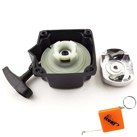 HURI Seilzugstarter Starter Reversierstarter + Mitnehmerplatte passend Motorsense Forester Fuxtec Timbertech BC52 BC520 MS52