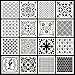 AK KYC Stencils Mandala Painting Stencil Stencils for Painting (6x6 inch Small Size) on Wood Wall Floor Tile Fabric Furniture Decor Mandala Dotting Tools Reusable (Style 4(6