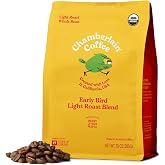 Chamberlain Coffee Organic Whole Bean Coffee - Light Roast, 10 Ounces