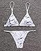 X-HERR Womens Triangle Bikini Set Sexy Push up Two Piece Brazilian Cheeky Bottom Swimwear