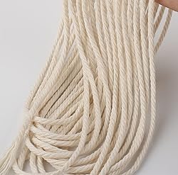 GOHOF Cotton Macrame Cord 3mm 328yards Natural
