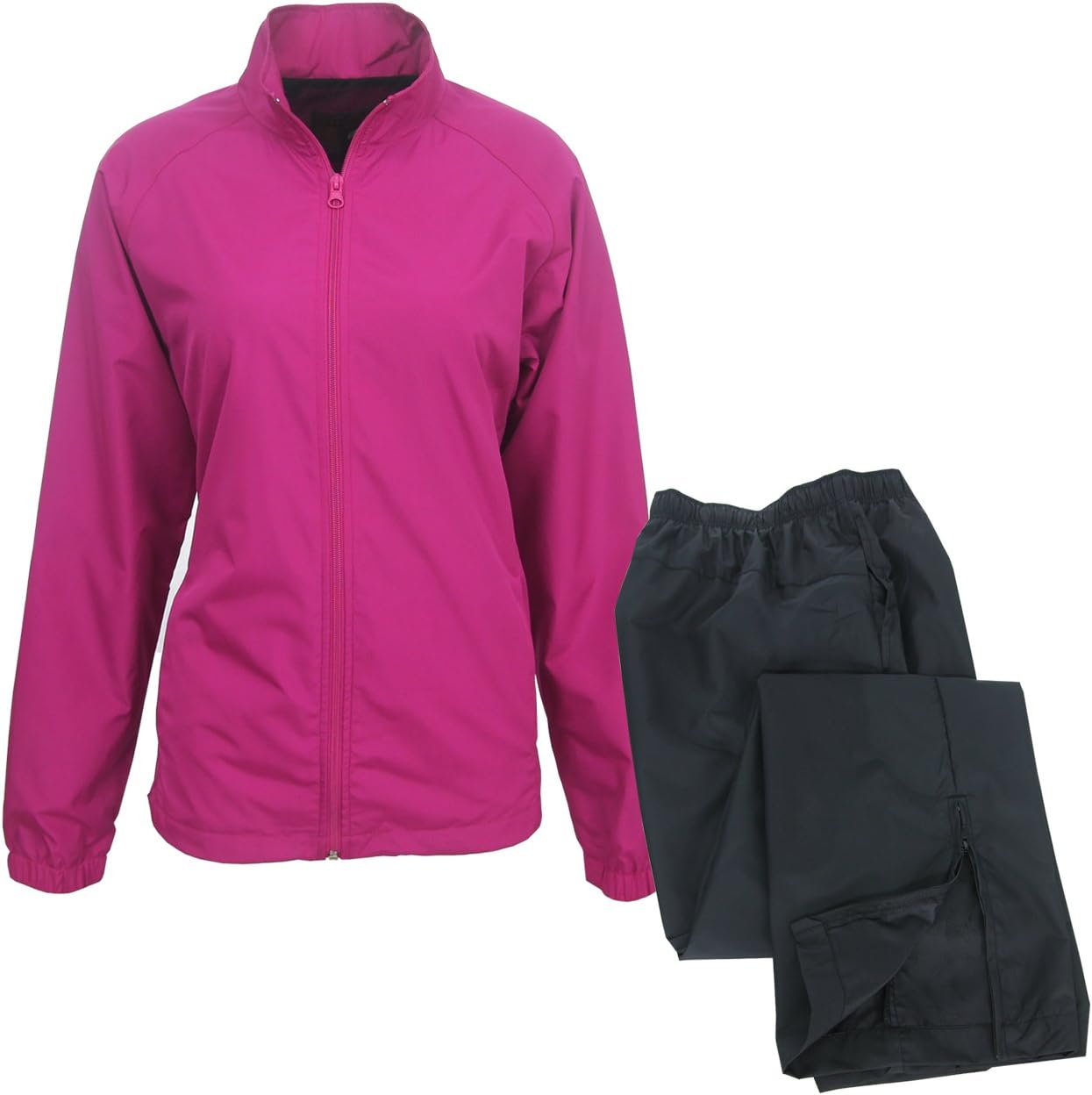 ixspa Womens Packable Rain Suit Hot Pink L