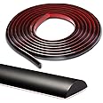 Vamos Tile 10 Ft Peel and Stick Trim for Backsplash Tile Edge,Self-Adhesive Liner for Corner Decor, Flexible Tile Molding in Black