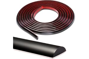 Vamos Tile 10 Ft Peel and Stick Trim for Backsplash Tile Edge,Self-Adhesive Liner for Corner Decor, Flexible Tile Molding in Black
