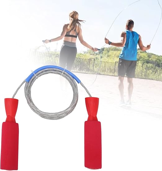 Fitness Jump Rope, Rope Skipping Sport Accessories Steel Wire Jump Rope