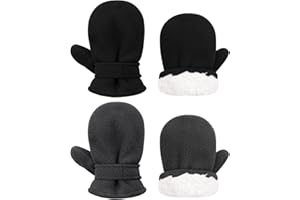 Sarfel Baby Mittens Toddler Gloves Kids Winter Gloves Baby Girl Boy Winter Mittens Infant Mittens 2 Pair Pack