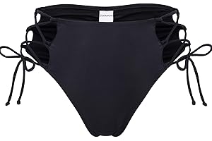 ZOHAMUNG Bestselling Curvy High Waist Lace Up Brazilian Ruched Cheeky Tankini Briefs Cut Leg Swimsuit Bikini Bottom