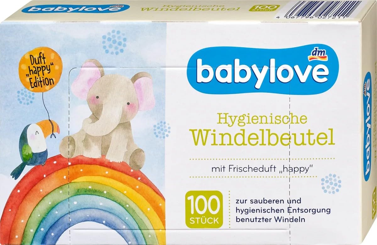 babylove Hygienic nappy bags with fresh fragrance.