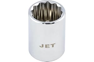 JET - 1/4-Inch Drive, Point, SAE Chrome Socket