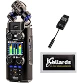 Zoom H5studio Handy Recorder with 32-Bit Float Bundle with Zoom TCA-1 Timecode Adapter, Screen cleaning cloth (5-Pack)