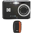 Kodak PIXPRO FZ45 16 MP Digital Camera (Black) Bundle with Carrying Case (2 Items)