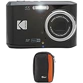 Kodak PIXPRO FZ45 16 MP Digital Camera (Black) Bundle with Carrying Case (2 Items)