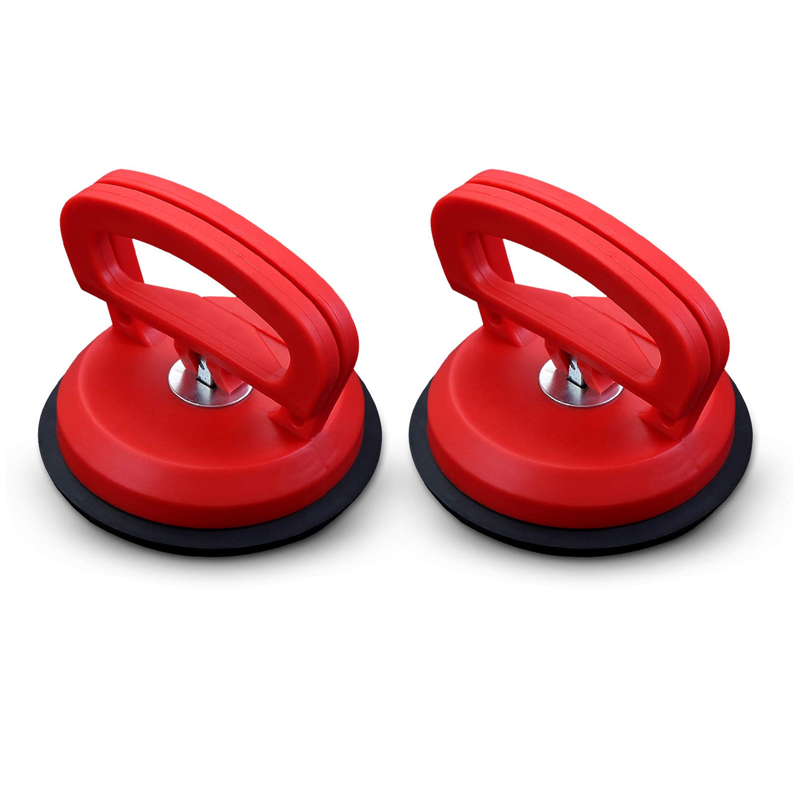 Hwtcjx Glass Sucker, 2 Pcs Heavy Duty Suction Cups, Professional Tile Puller, Lifter, Gripper for Glass, Ceramic Tiles (D118mm)