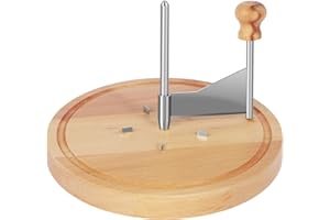 Cheese Curler, Stainless Shaver, Wooden Slicer Board, 8.7×5.6 Inch Multifunctional Chocolate Flower Shaver for Home Kitchen B