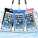 Waterproof Case, 3 Pack UKCOCO Universal Dry Bag for Rafting, Kayaking, Swimming, Boating, Fishing, Skiing Work with iPhone 6 6S Plus SE, Galaxy S6 S7 Edge