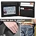 Mens Wallet Leather, Ztotop Slim Bifold RFID Blocking Wallet with 2 ID Window