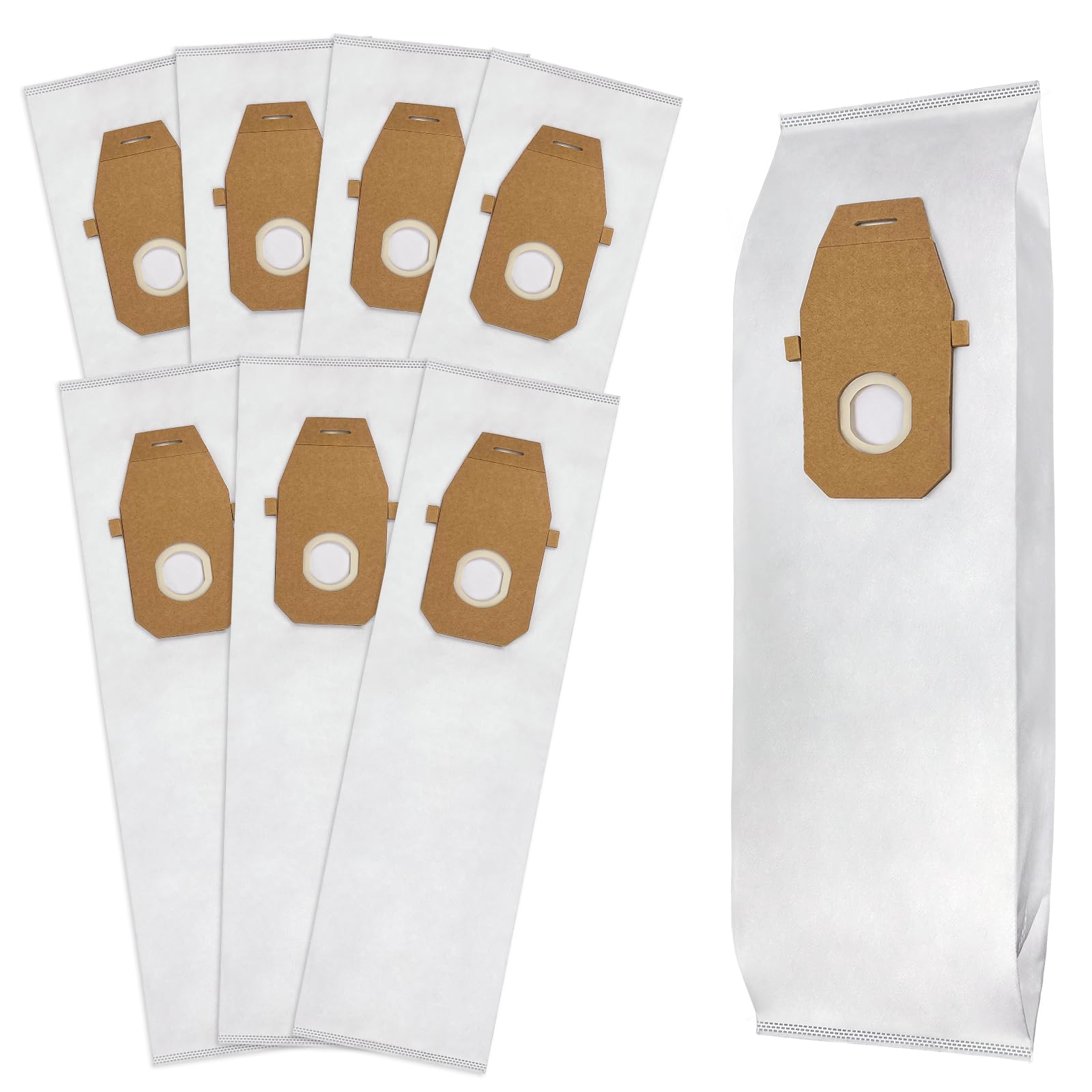 Photo 1 of 8 Pack Type Q HEPA Vacuum Bags Compatible for Hoover Upright UH30010COM Vacuum Cleaners, Replace Part AH10000, Part 902419001