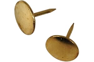 The Hillman Group 532612 Thumb Tacks, Brass Plated, 40-Pack