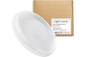 Minislak Ceiling Fan recessed Light Cover Replacement, with Diameter of 8.46 Inches, Only compatible Brand AL Seirs Ceiling fan(72inch/84inch/96inch)