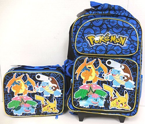 pokemon backpack with lunchbox