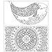 Leegor Fun Adult Coloring Book Stress Relief Coloring Book Mandalas Animals Designs Help Relax And Inspire Great Gift (B)