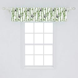 Ambesonne Asian Print Window Valance, Little