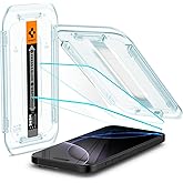 Spigen Tempered Glass Screen Protector [GlasTR EZ FIT] designed for iPhone 16 Pro [2 Pack]