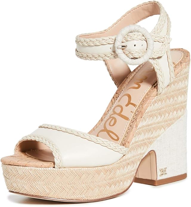 daffodil espadrille wedge sandal