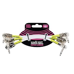 Ernie Ball Patch Cable 3-Pack, Flat Angle/Flat