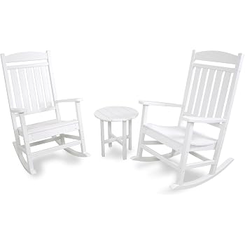 Amazon.com : Ivy Terrace IVR100WH Classics Rocker Chair ...