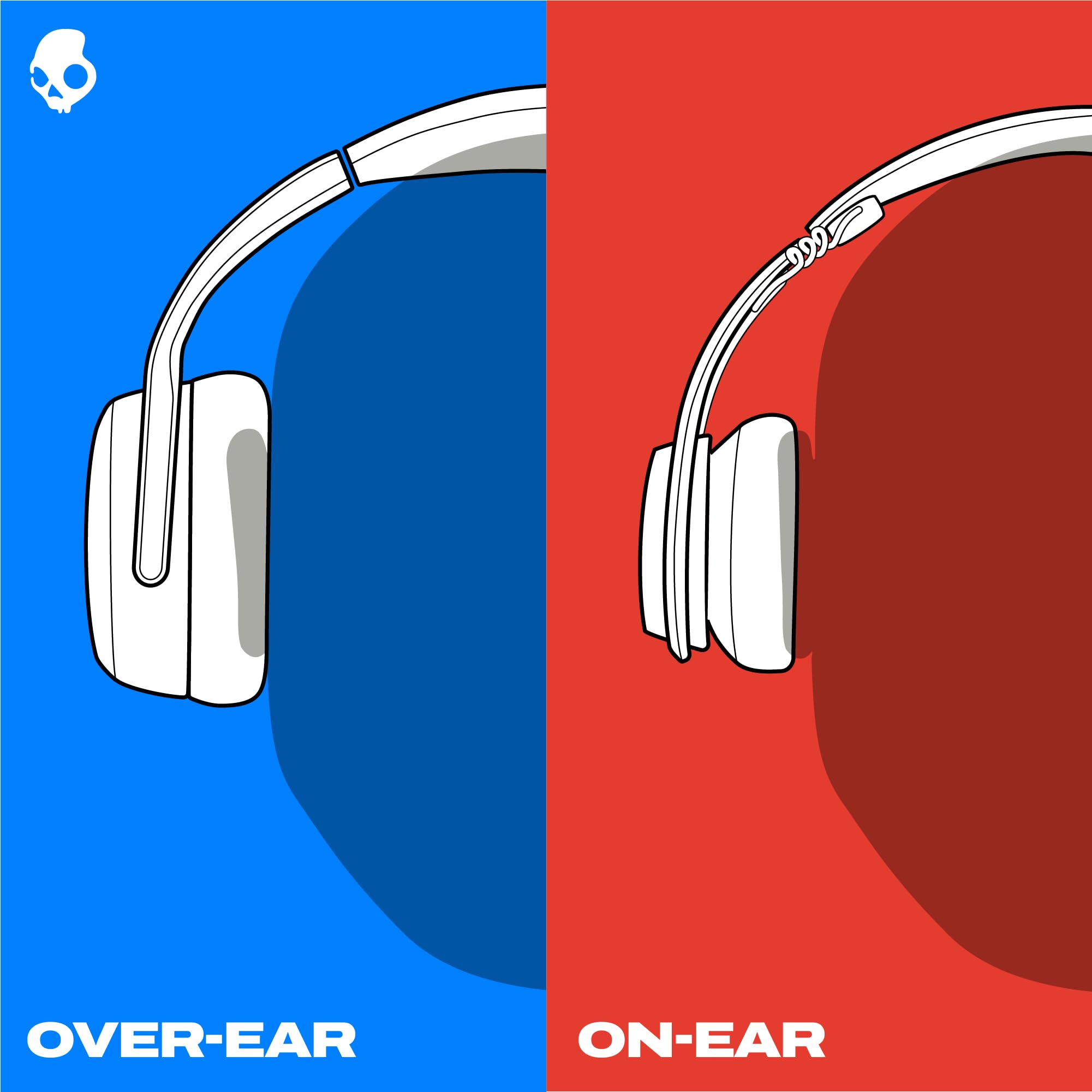 Skullcandy Crusher Evo Wireless Bluetooth Headphones with Multi-Sensory Bass, Noise Isolating Over-Ear Fit, Up to 40 Hours Battery, Microphone for iPhone Android - Asphalt