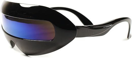 Amazon Com Space Alien Robot Party Rave Costume Cyclops Futuristic Novelty Sunglasses Clothing