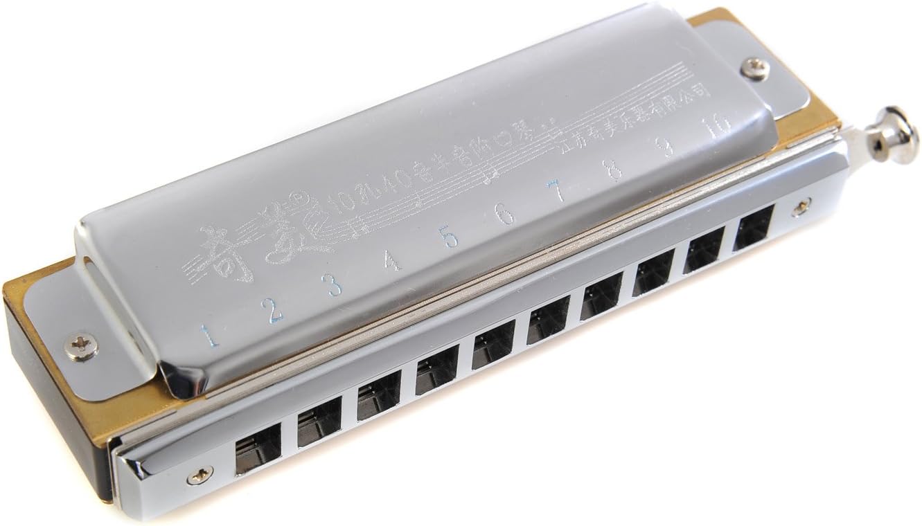 Harmonica Chromatique de première qualité Qimei, 10 trous, 40 demitons