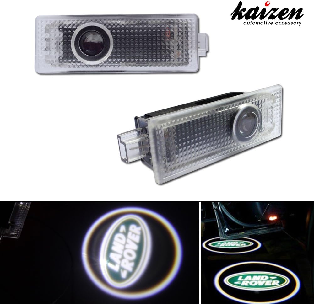 Kaizen 2 Pcs OEM Fit Super Bright LED Laser Ghost Shadow CREE Door Step Courtesy Welcome Light Lamps For Land Range Rover Sport 2008 Discover CAN-bus No Error