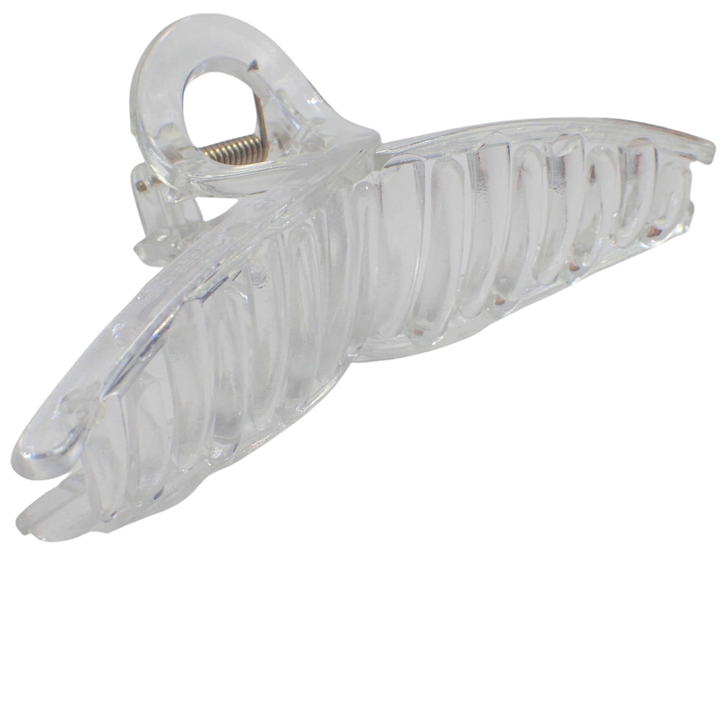 Topkids Accessories Curve Hair Claw Clips for Women and Girls, Hair Accessories for Women, Large Hair clips, Hair Styling Tools, Hair Clips Women, Large Claw clips (Looped Clear)