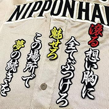 Amazon Co Jp 日本ハム ファイターズ 刺繍ワッペン 大田 泰示 応援歌 黒布 スポーツ アウトドア