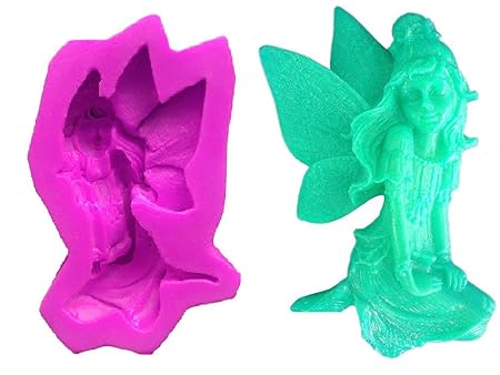 Inception Pro Infinite Handgefertigte Silikonform Forest Fairy - Kniender Engel - auch für Seife geeignet