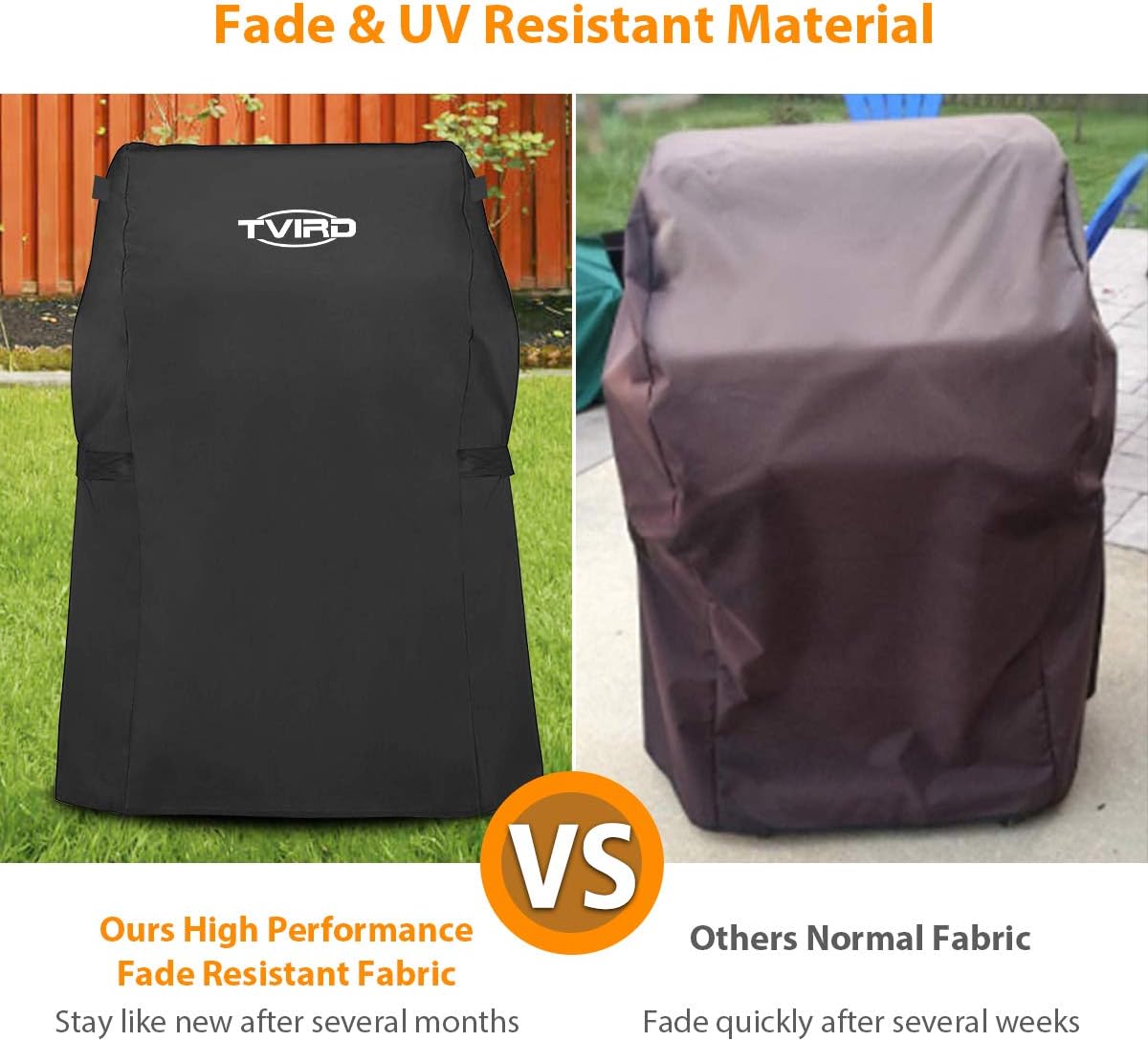 Tvird BBQ Grill Cover 30-inch Waterproof Heavy Duty Gas Grill Covers Fits for Barbeque Grill of Weber, Brinkmann, Char Broil, Holland and More | Rip-Proof and Anti-UV | Oxford Fabric BBQ Cover : Garden & Outdoor