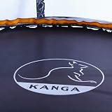 KANGA 8ft Trampoline with Enclosure, Ladder & Anchor Kit (Curved) Round view 7